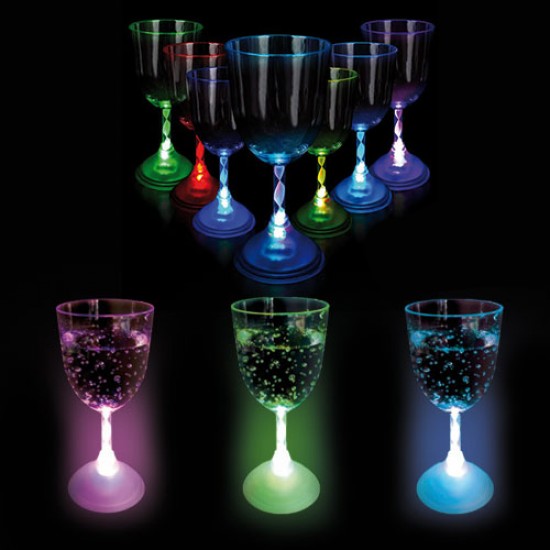  Led Light-up Flashing  Wine Glass